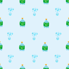 No plastic, go green, Zero waste concepts. Reduce, reuse, refuse, Recycle, Rot - ecological lifestyle and sustainable development. Flat hand drawn style illustrations seamless pattern vector drawing.