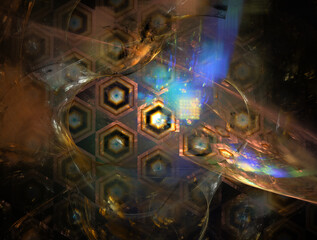 Imaginatory fractal abstract background Image