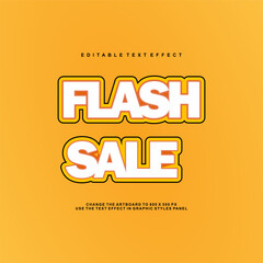 Flash sale editable text effect
