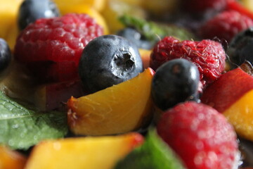 fruit salad with berries