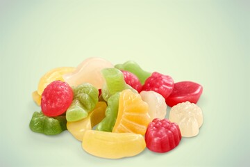 Sweet delicious colored jelly bears