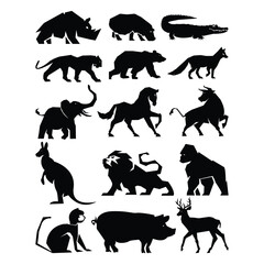 Logotype animale set of vector.