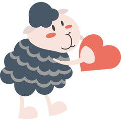 Sheep Cute Character