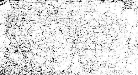 Scratched and Cracked Grunge Urban Background Texture Vector. Dust Overlay Distress Grainy Grungy Effect. Distressed Backdrop Vector Illustration. Isolated Black on White Background. EPS 10.