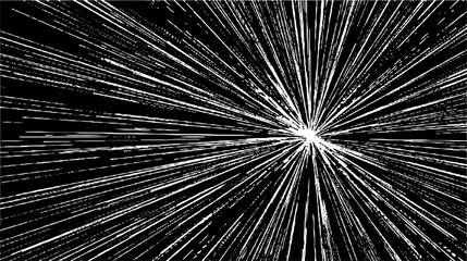 Obraz premium Circular starburst explosion texture. Distressed uneven grunge background. Abstract vector illustration. Overlay to create interesting effect and depth. Isolated on white background.