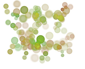 Dancing Light in Serene Harmony Ethereal Translucent Green Bokeh Embracing the Elements