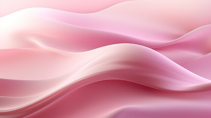 Obraz premium Soft Pink Light Silk Waves background. Abstract soft color design surface with wavy borders and curves. Generative AI.