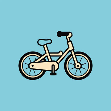 Vector of a bicycle in a background.