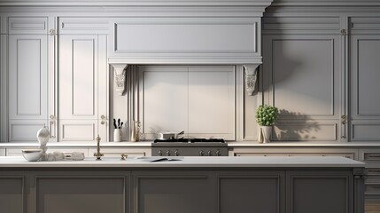 Modern Mosaic backsplash in kitchen, Modern interior, Classic style