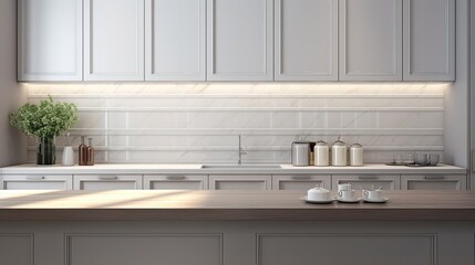Modern Mosaic backsplash in kitchen, Modern interior, Classic style