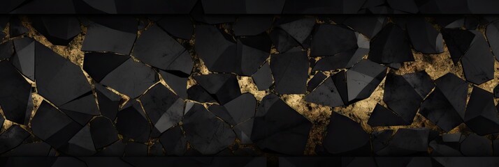 Modern Luxury Black and Gold Wallpaper - A Modern Luxury Background Texture Masterfully Combining Black and Gold for a Rich and Refined Aesthetic Appeal created with Generative AI Technology