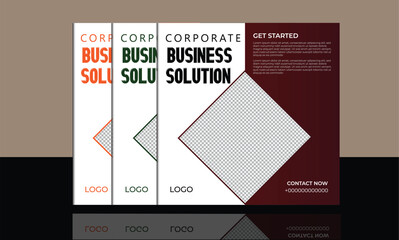 Business social media post design template web banner design white background 