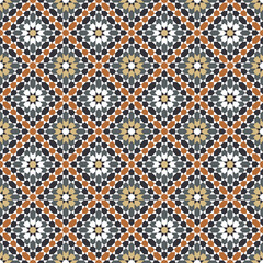 Seamless geometric pattern. Arabic style Zellij