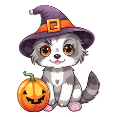 Halloween Hounds and Whiskers: Puppy American Wirehair Cat Edition