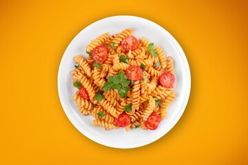 Italian dish, tasty pasta noodles