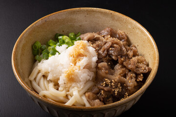 鬼おろし肉ぶっかけうどん