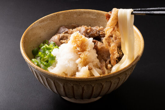 鬼おろし肉ぶっかけうどん