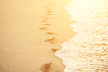 Footprints in the sand