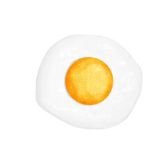 fried egg on white plate