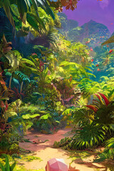 Obraz na płótnie Canvas Beautiful Tropical Landscape