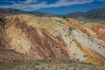 Journey to famous sights in Altai at summer. Kyzyl-Chin tract, Mars