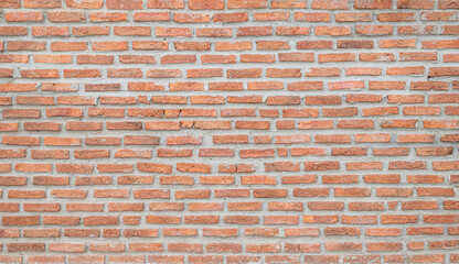 Empty old red brick wall texture backgrounds. 