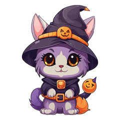 Bewitching Paws: Halloween Fun with a Cute Puppy and Arabian Mau Cat