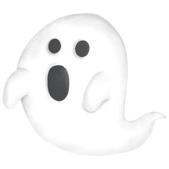 A ghost with an open mouth