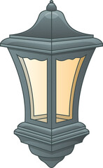 Vintage lamp clipart