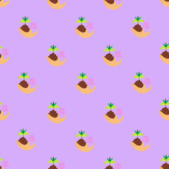 No plastic, go green, Zero waste concepts. Reduce, reuse, refuse, Recycle, Rot - ecological lifestyle and sustainable development. Flat hand drawn style illustrations seamless pattern vector drawing.