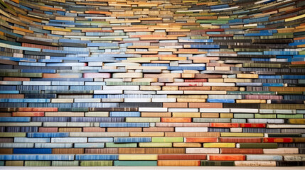 stack of books, big pile of books, generative ai