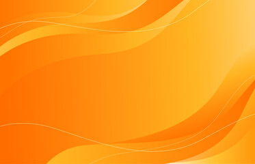 Abstract orange background. Abstract wavy background vector Illustration.