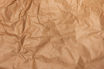 Abstract Crumpled And Creased Recycle Brown Paper Texture Background