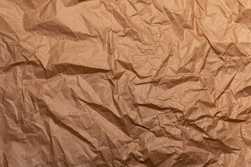 Abstract Crumpled And Creased Recycle Brown Paper Texture Background