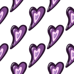 Vintage hearts seamless pattern. 14 february wallpaper. Valentine's Day backdrop.