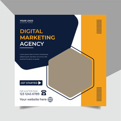 Digital marketing social Media post Design template.