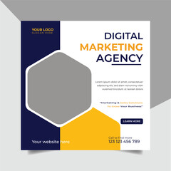 Digital marketing social Media post Design template.