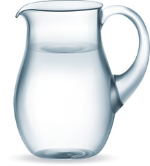 Jug glass with water - Illustration EPS-10