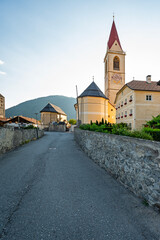 Parrocchia Di Planol. Malles Venosta, South Tyrol, Italy.