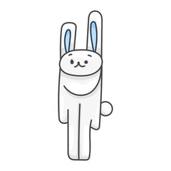 Sticker Hare Character