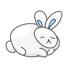 Sticker Hare Character