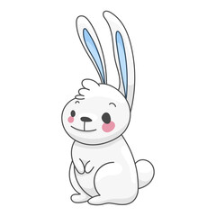 Sticker Hare Character