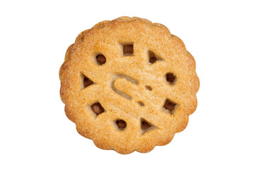Cookies on an isolated white background.