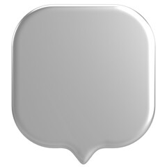 Speech bubble. Chat bubble. 3D illustration.