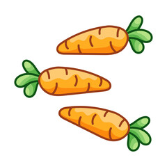 Carrot Sticker Bookmark