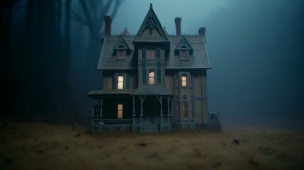 Generative AI of Old Haunted House