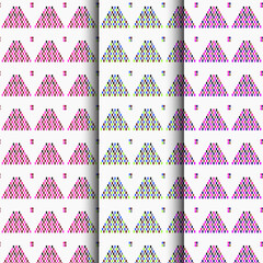 A pattern is an arrangement of lines or shapes, especially a design in which the same shape is repeated at regular intervals over a surface.