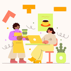 Work from coffeeshop