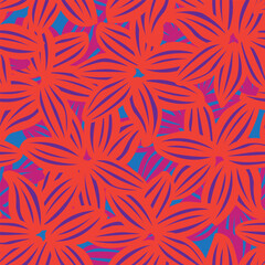 Colourful Floral Seamless Pattern Design Background