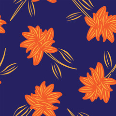 Colourful Floral Seamless Pattern Design Background